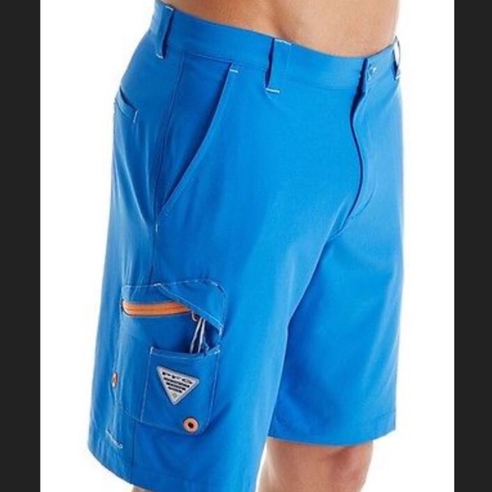 Columbia Blue PFG Terminal Tackle Shorts